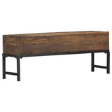 Bench 120 cm Solid Reclaimed Wood - Close-Up Angle