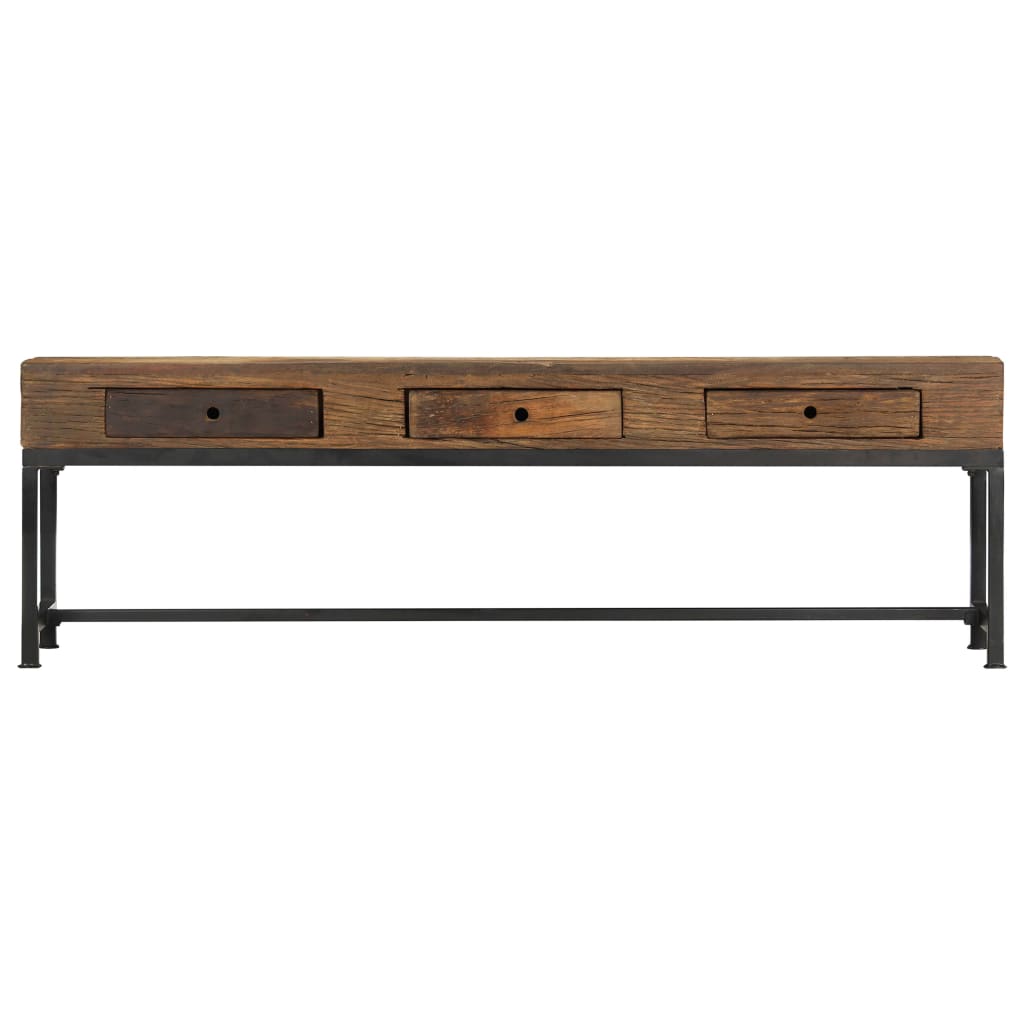 TV Cabinet 150x30x46 cm Solid Reclaimed Wood
