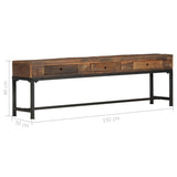 TV Cabinet 150x30x46 cm Solid Reclaimed Wood