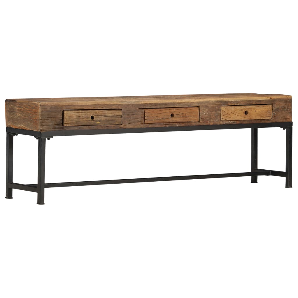 TV Cabinet 150x30x46 cm Solid Reclaimed Wood
