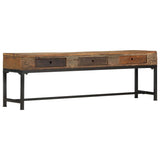 TV Cabinet 150x30x46 cm Solid Reclaimed Wood - Extra Image