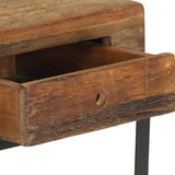 Bedside Cabinet 40x35x40 cm Solid Reclaimed Wood - Top-Down View