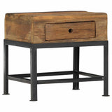 Bedside Cabinet 40x35x40 cm Solid Reclaimed Wood - Extra Image