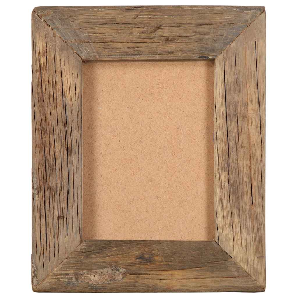 Photo Frames 2 pcs 23x28 cm Solid Reclaimed Wood and Glass