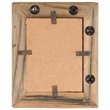 Photo Frames 2 pcs 23x28 cm Solid Reclaimed Wood and Glass - Top-Down View