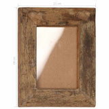 Photo Frames 2 pcs 23x28 cm Solid Reclaimed Wood and Glass
