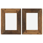 Photo Frames 2 pcs 25x30 cm Solid Reclaimed Wood and Glass