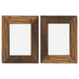 Photo Frames 2 pcs 25x30 cm Solid Reclaimed Wood and Glass