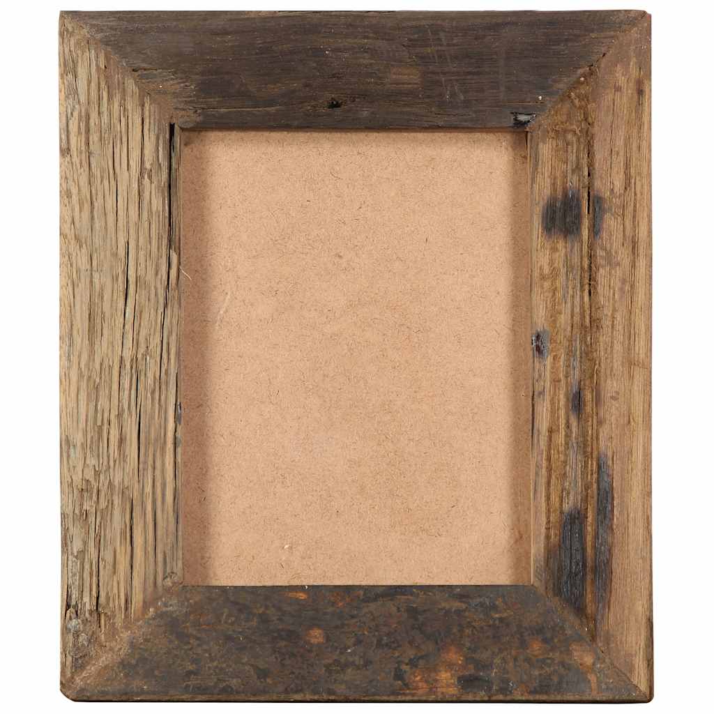 Photo Frames 2 pcs 25x30 cm Solid Reclaimed Wood and Glass