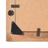 Photo Frames 2 pcs 25x30 cm Solid Reclaimed Wood and Glass