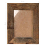 Photo Frames 2 pcs 25x30 cm Solid Reclaimed Wood and Glass