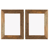 Photo Frames 2 pcs 34x40 cm Solid Reclaimed Wood and Glass
