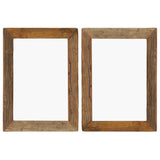 Photo Frames 2 pcs 40x50 cm Solid Reclaimed Wood and Glass