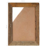 Photo Frames 2 pcs 40x50 cm Solid Reclaimed Wood and Glass - Close-Up Angle