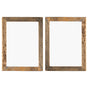 Photo Frames 2 pcs 50x60 cm Solid Reclaimed Wood and Glass