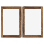 Photo Frames 2 pcs 50x70 cm Solid Reclaimed Wood and Glass