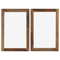 Photo Frames 2 pcs 50x70 cm Solid Reclaimed Wood and Glass