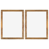 Photo Frames 2 pcs 90x70 cm Solid Reclaimed Wood and Glass