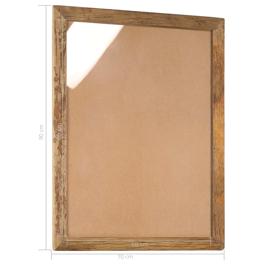 Photo Frames 2 pcs 90x70 cm Solid Reclaimed Wood and Glass