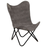 Butterfly Chair Anthracite Canvas