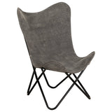 Butterfly Chair Anthracite Canvas - Extra Image