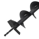 Auger Drill Steel 100 mm - Front View