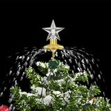 Snowing Christmas Tree with Umbrella Base Green 75 cm - Close-Up Angle