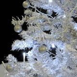 Snowing Christmas Tree with Umbrella Base White 75 cm - Low Angle