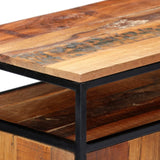 Side Cabinet 60x35x76 cm Solid Reclaimed Wood and Steel - Top-Down View