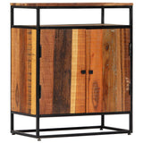 Side Cabinet 60x35x76 cm Solid Reclaimed Wood and Steel - Extra Image