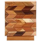 Bedside Cabinet 40x30x50 cm Solid Reclaimed Wood - Top-Down View