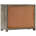 Side Cabinet Grey 75x30x60 cm Solid Mango Wood