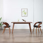 Dining Chairs 2 pcs Dark Grey Bent Wood and Fabric