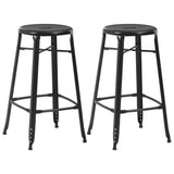 3 Piece Bar Set Steel Black - Close-Up Angle