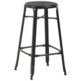 3 Piece Bar Set Steel Black - Low Angle