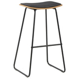3 Piece Bar Set Steel Black - Low Angle