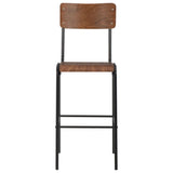3 Piece Bar Set Steel Brown Black - Low Angle