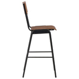 3 Piece Bar Set Steel Brown Black - Extra Image