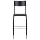 3 Piece Bar Set Steel Black
