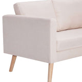 2 Piece Sofa Set Fabric Cream - Extra Image