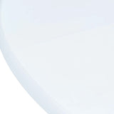 5 Piece Dining Set Solid Rubber Wood White