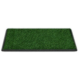 Pet Toilets 2 pcs with Tray & Faux Turf Green 76x51x3 cm WC - 45-Degree Angle