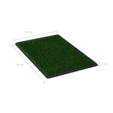 Pet Toilets 2 pcs with Tray & Faux Turf Green 76x51x3 cm WC - Extra Image