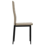Dining Chairs 2 pcs Cappuccino Faux Leather