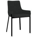 Dining Chairs 2 pcs Black Fabric