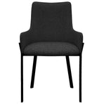Dining Chairs 2 pcs Black Fabric