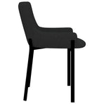 Dining Chairs 2 pcs Black Fabric