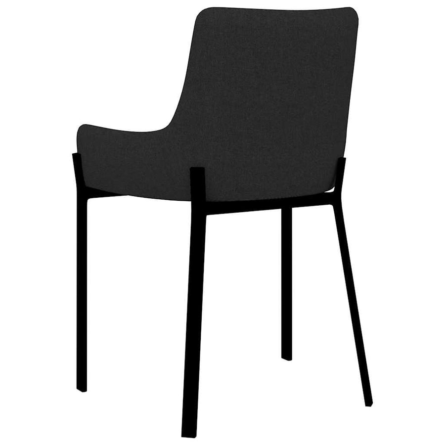Dining Chairs 2 pcs Black Fabric