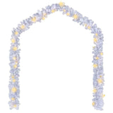 Christmas Garland with LED Lights 5 m White - Front View