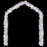 Christmas Garland with LED Lights 5 m White